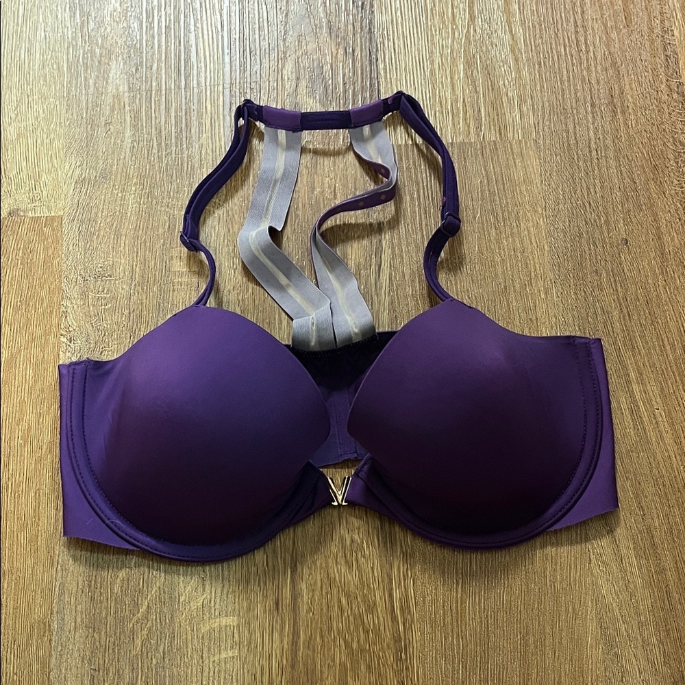 Victoria's Secret Deep Purple Bra with Strappy Back